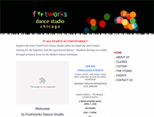 Tablet Screenshot of footworksdancechicago.com